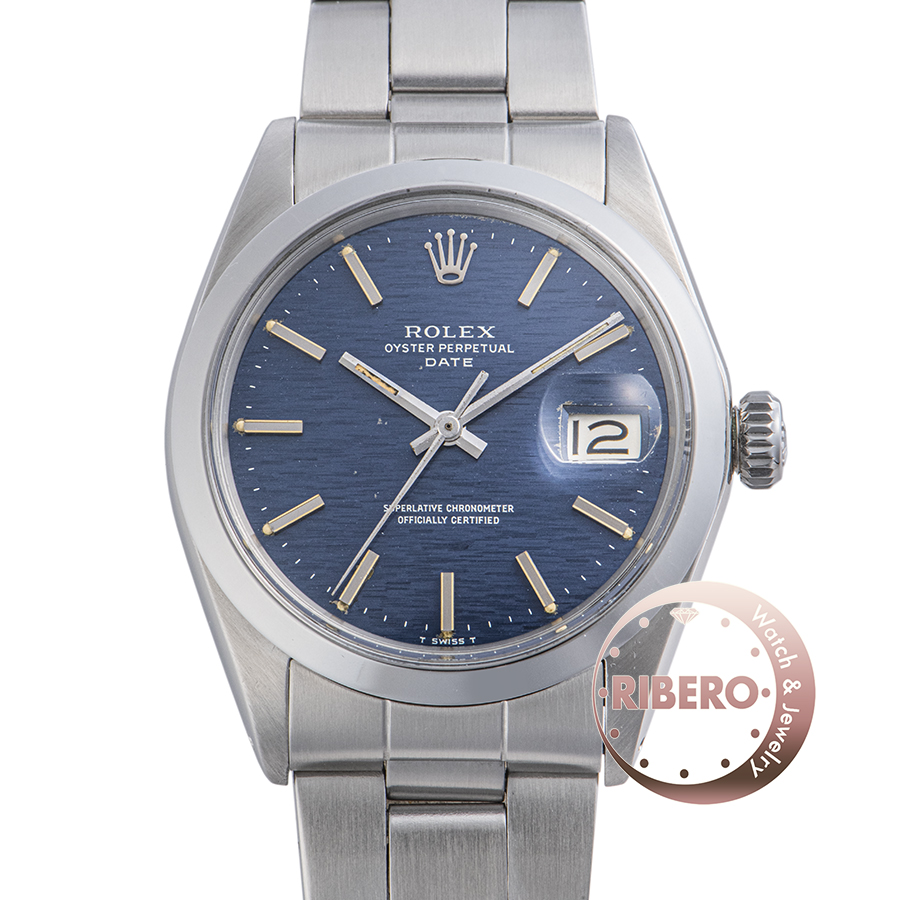 ロレックス パーペチュアルデイト 1500 1970年製 ブルーモザイクダイアル