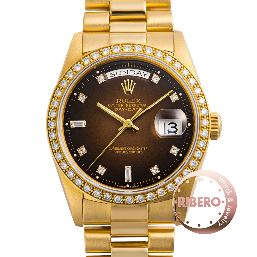 ロレックス 18348A R番 ブラウングラデーション トリチウム