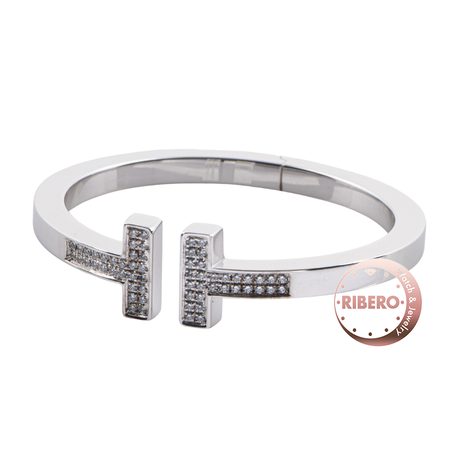 ティファニー ティファニーT パヴェ ダイヤモンド スクエア ブレスレット