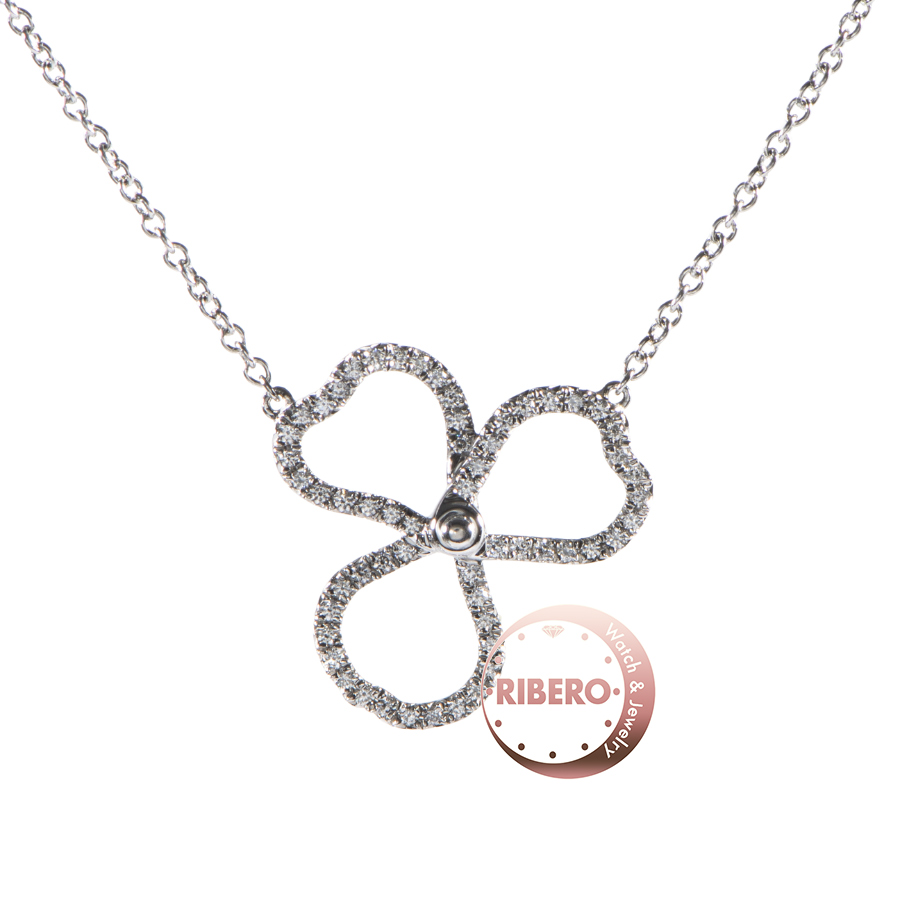 ティファニー ペーパー フラワー オープン ペンダント ネックレス