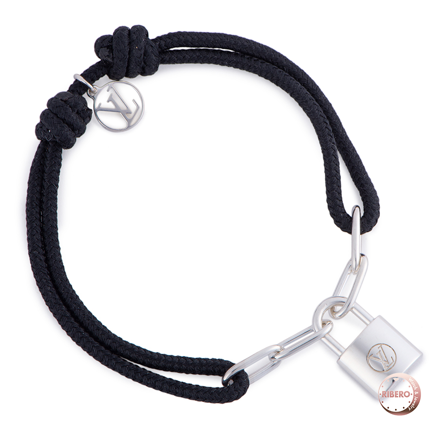 ルイ・ヴィトン ブラスレ シルバー・ロックイット ヴァージル・アブロー ブラック ブレスレット