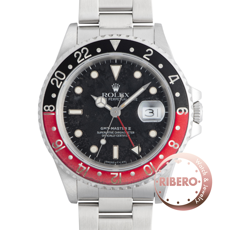 ロレックス GMTマスター2 16760 R番 ファットレディ Tritium