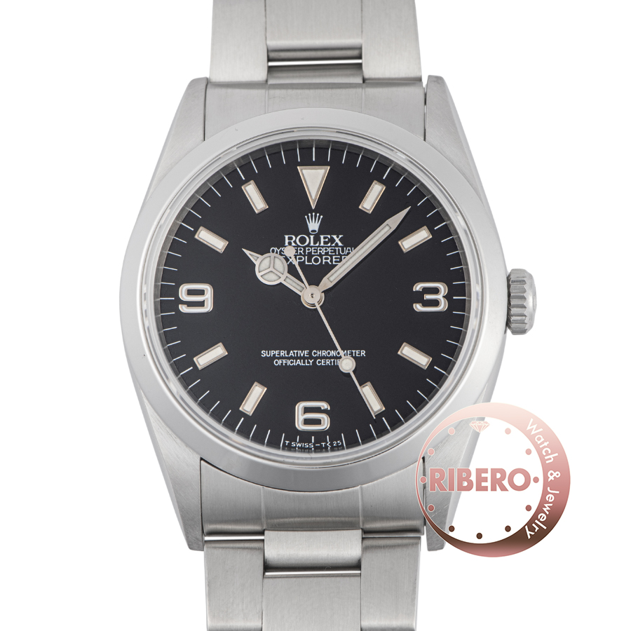 ロレックス エクスプローラー1 14270 W番 トリチウム シングルブレス