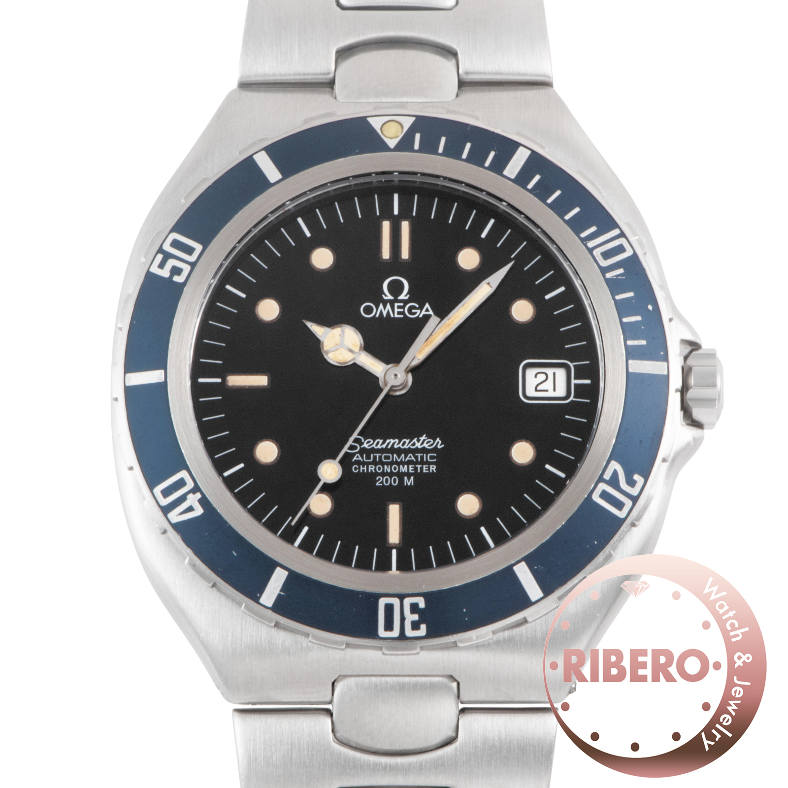 オメガ シーマスター 200M プレボンド ST368.1041 クロノメーター 38ｍｍ