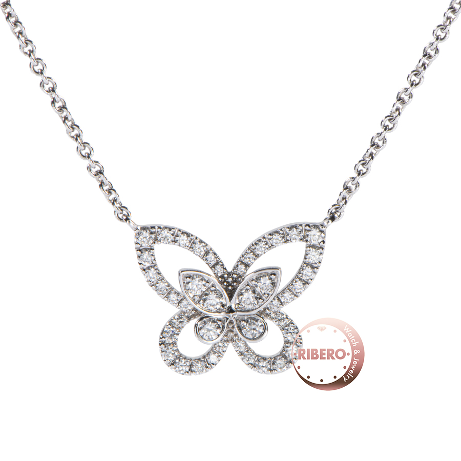 グラフ バタフライ シルエット ダイヤモンド ミニ ペンダント