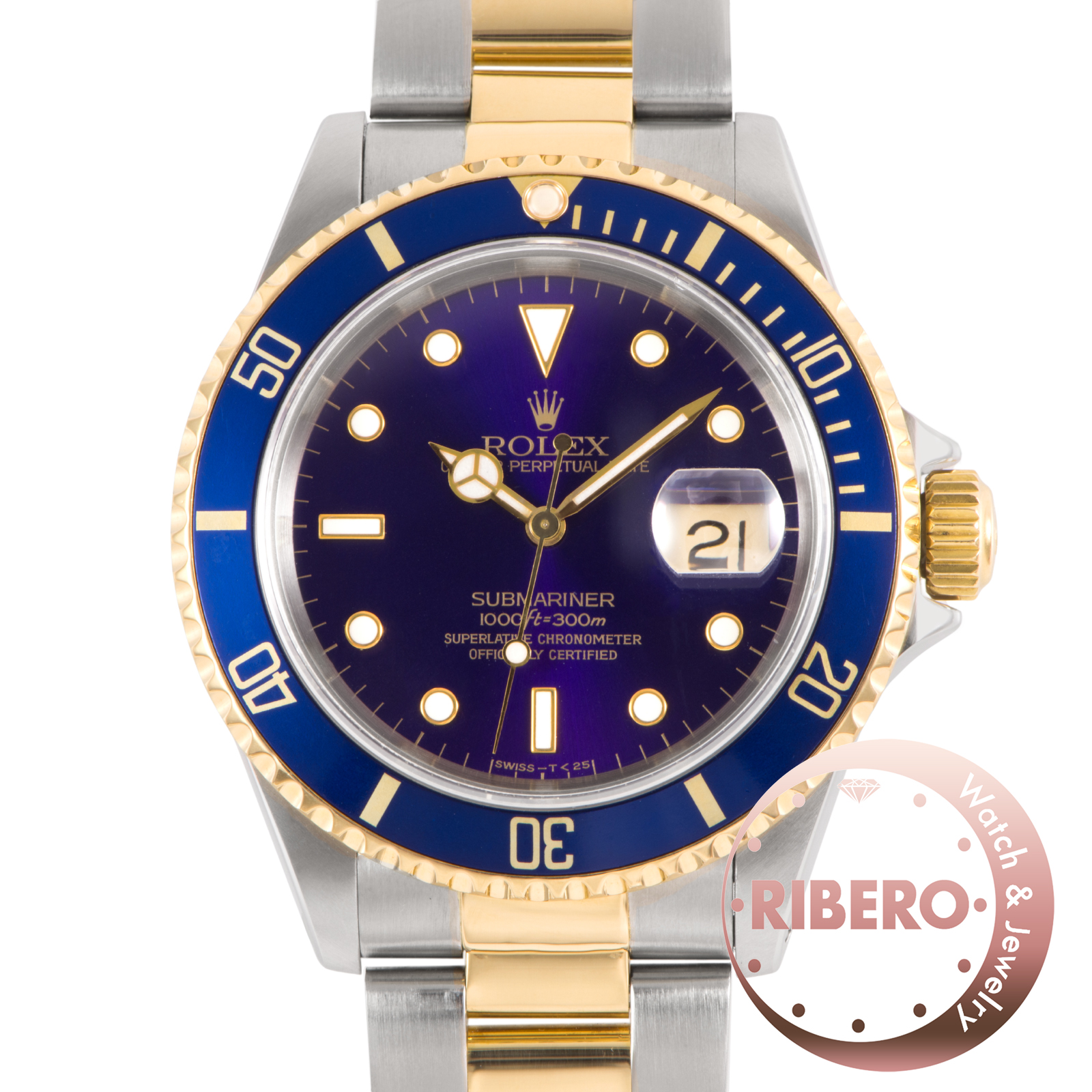 ロレックス サブマリーナデイト 16613 X番 ヴァイオレット Tritium