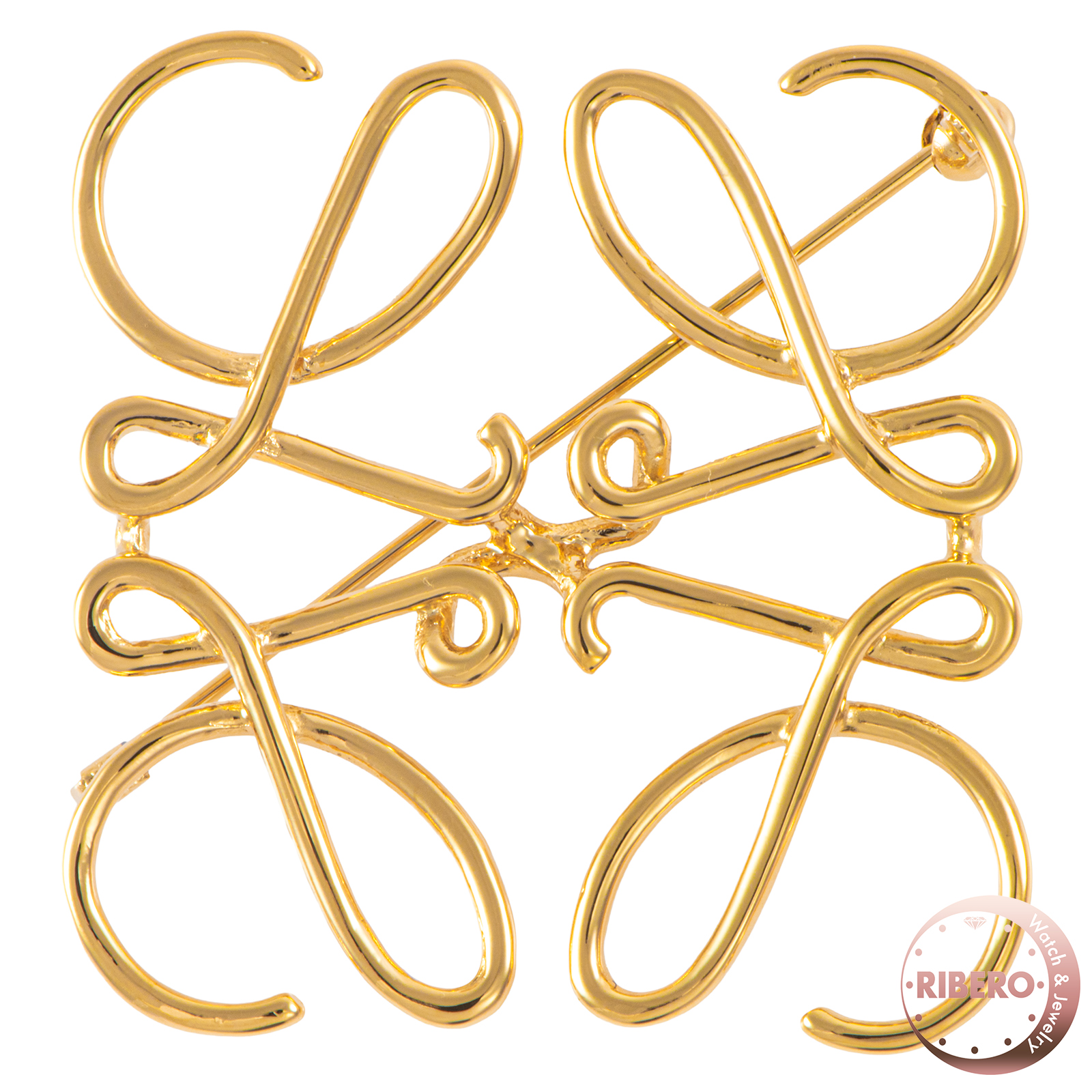 ロエベ アナグラム ブローチ