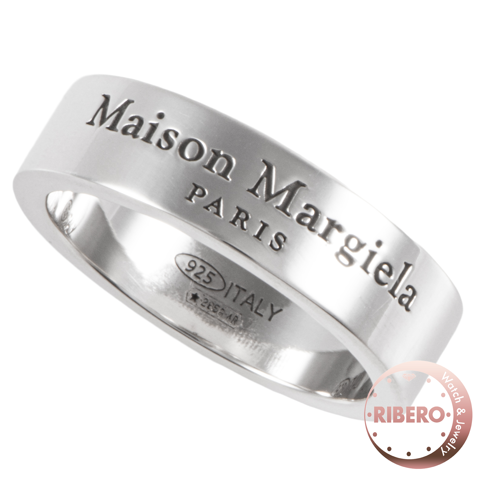 メゾンマルジェラ ロゴ ワイド リング 17号