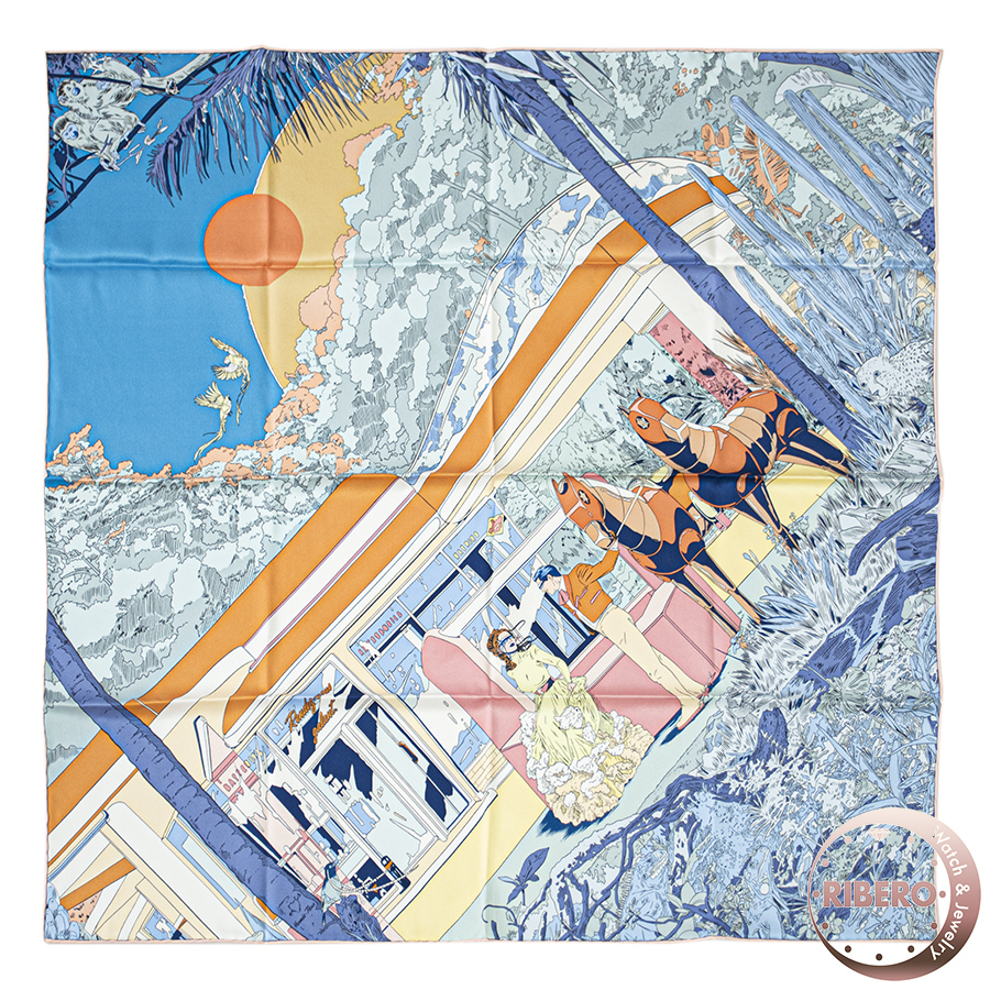 エルメス カレ70 Rendez-Vous Galant ランデヴーギャラン スカーフ