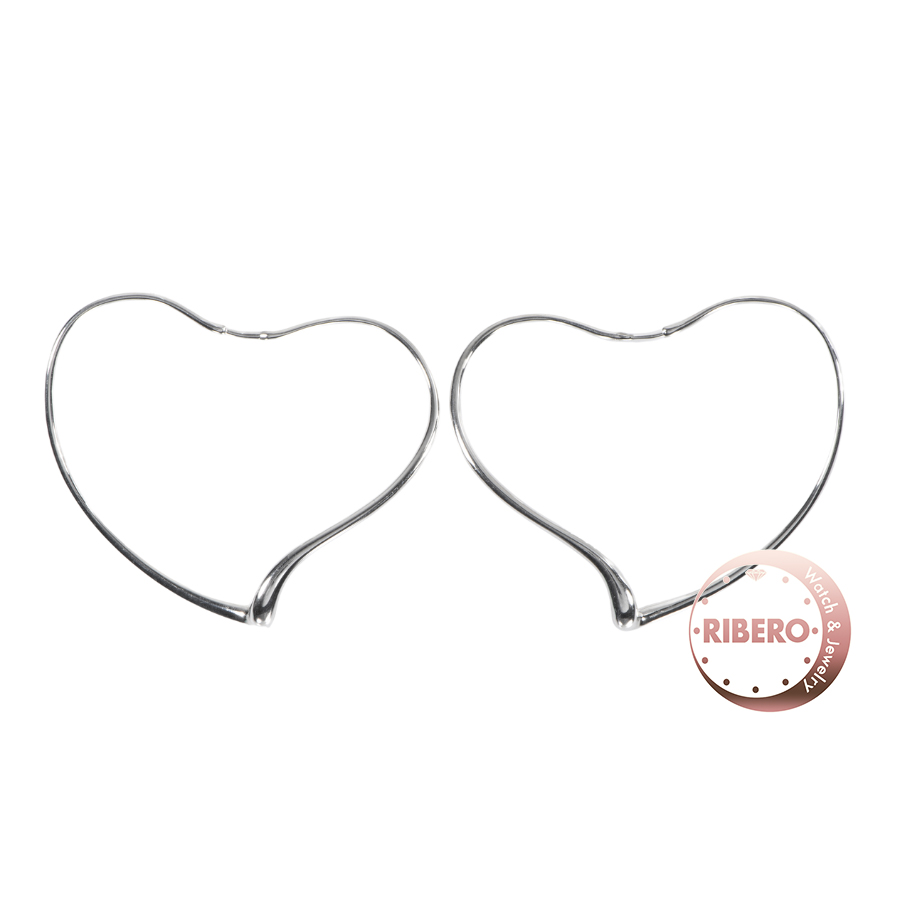 ティファニー オープンハート フープ ピアス