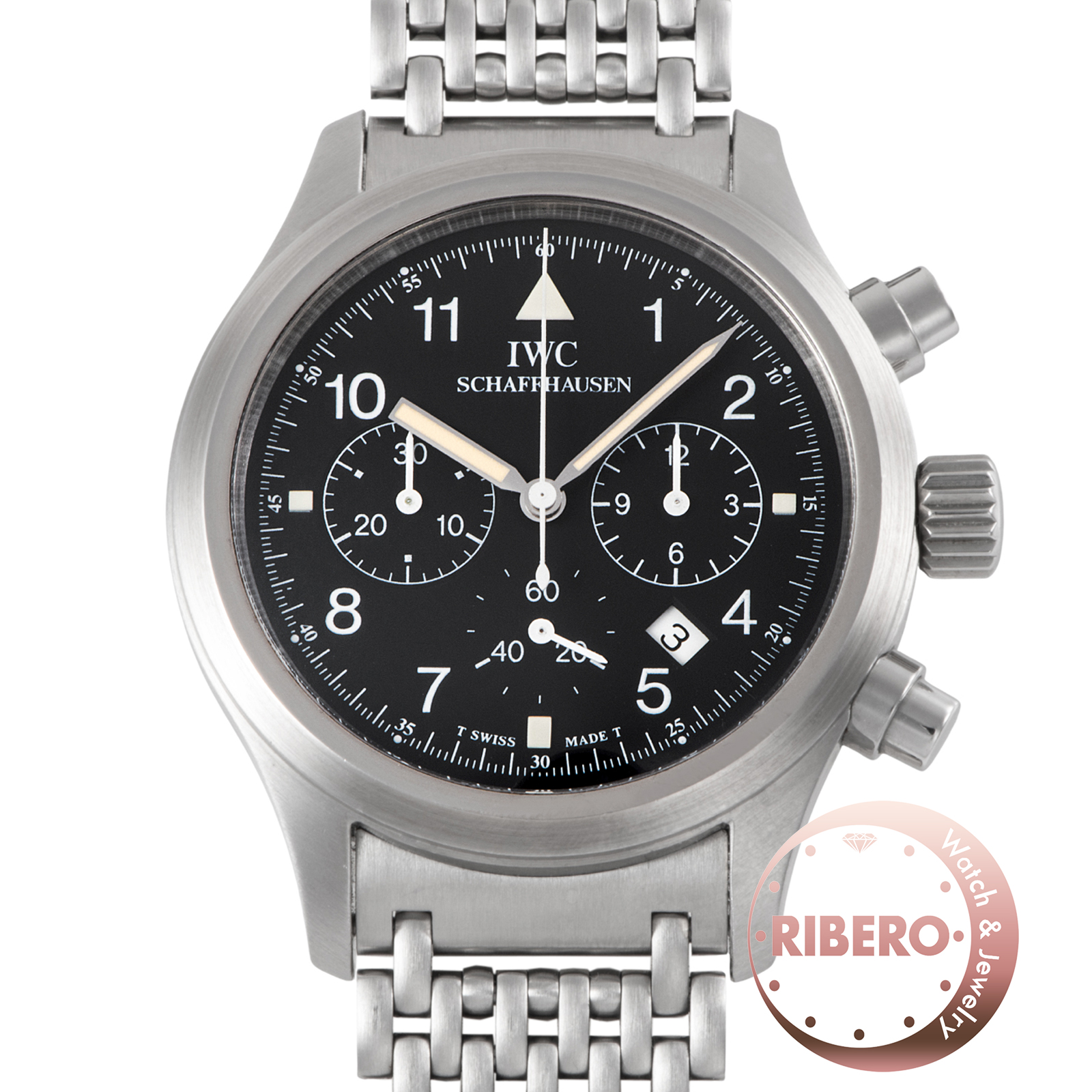 IWC フリーガークロノグラフ メカクォーツ IW374102 Tritium