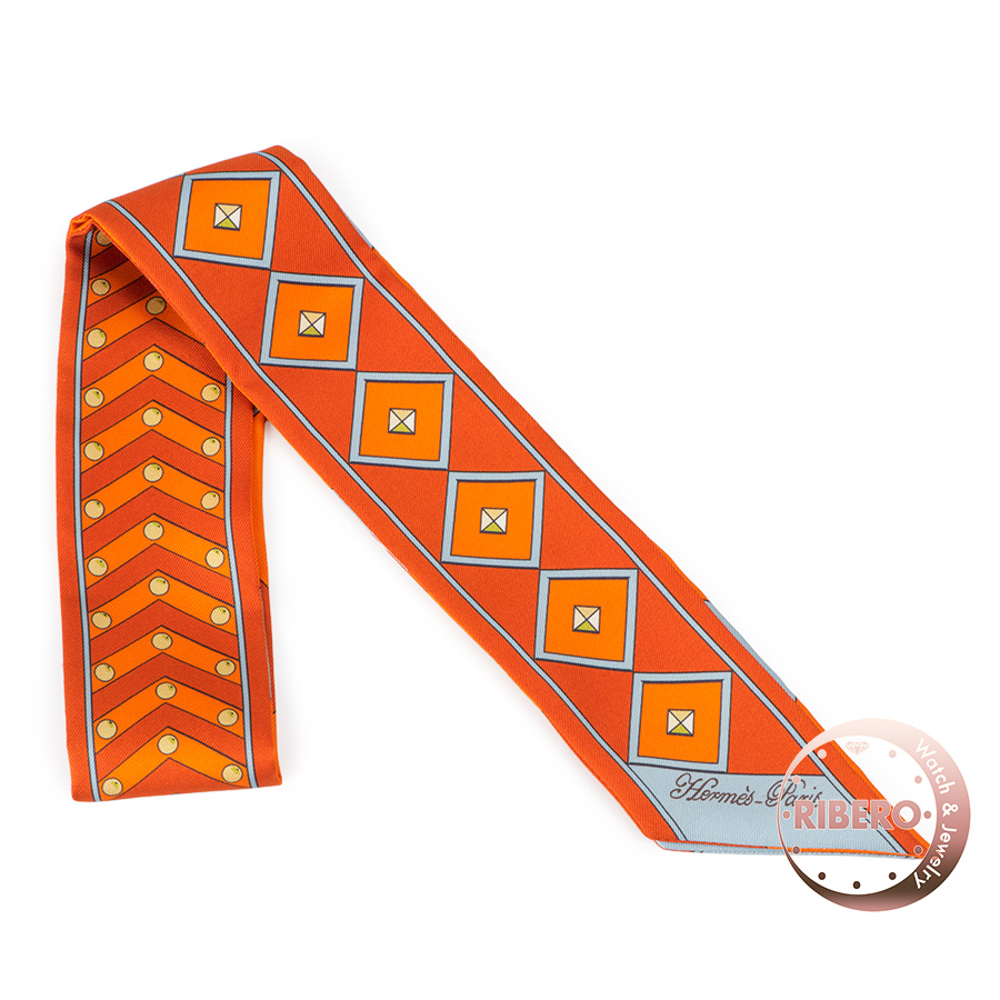 エルメス ツイリー Colliers et Chiens 首輪と犬