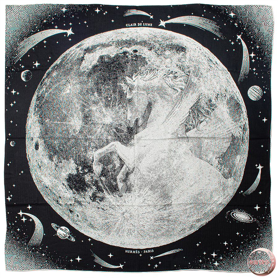 エルメス カレジェアン Clair de lune クレール ドゥ リュンヌ スカーフ