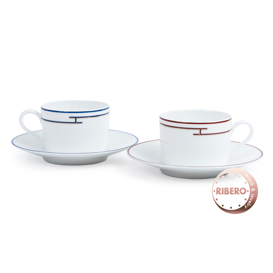 エルメス ティーカップ&ソーサー リズム ペア セット