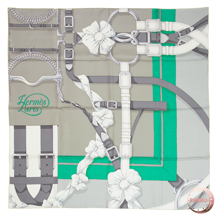 エルメス カレ90 Grand Manege Detail グランマネージュデタイユ 大調教術 スカーフ