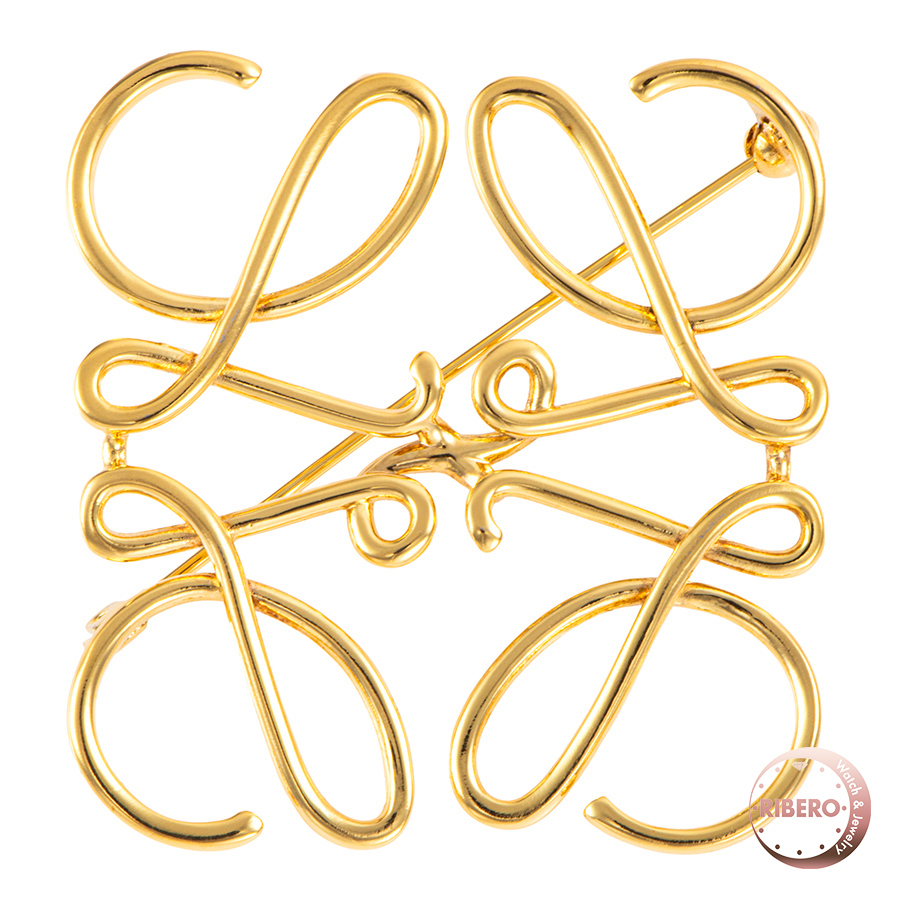 ロエベ アナグラム ブローチ