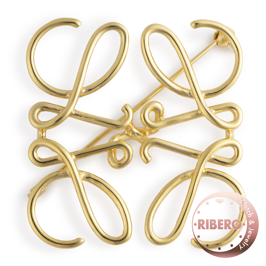 ロエベ アナグラム ブローチ