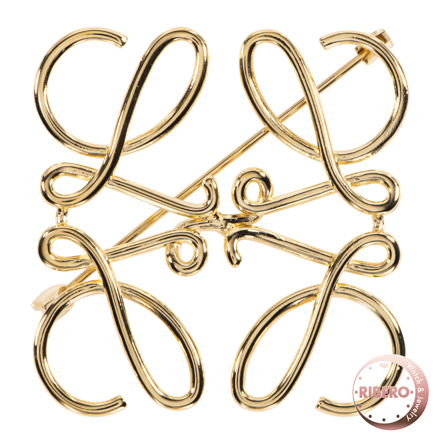 ロエベ アナグラム ブローチ