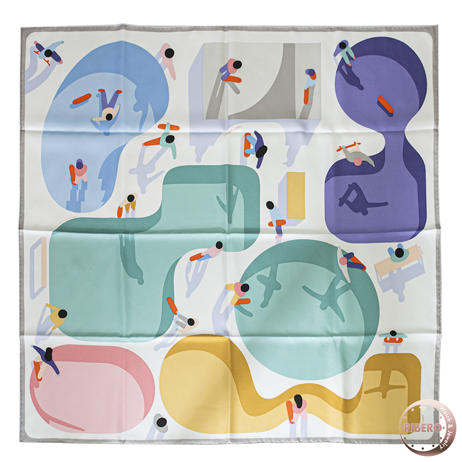 エルメス カレ90 Figures Libres フィギュア・リーブル スカーフ