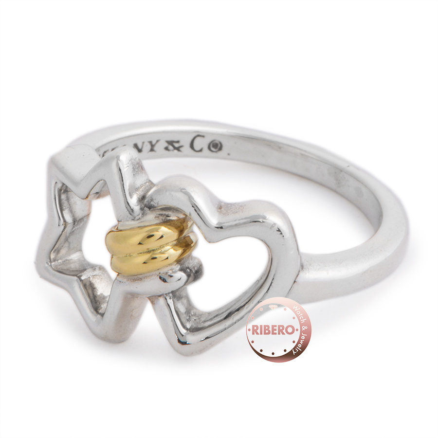 ティファニー オープンハート スター リング 9号