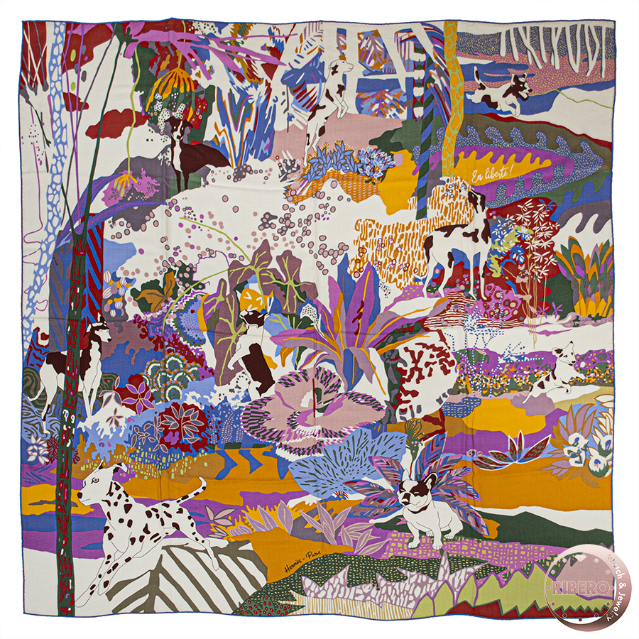 エルメス カレジェアン En Liberte アン リベルテ! 自由に! スカーフ