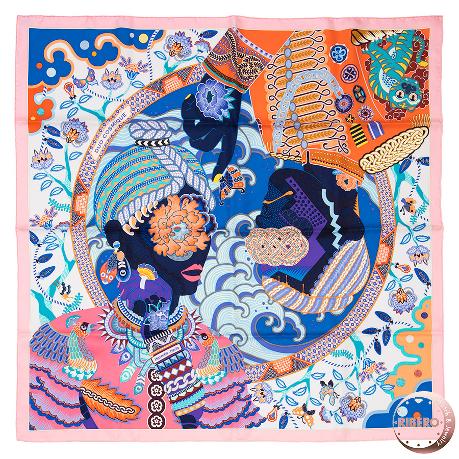 エルメス カレ90 Duo Cosmique デュオ・コスミック スカーフ