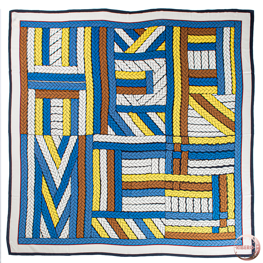 エルメス カレジェアン Tresses H トレッセ H スカーフ