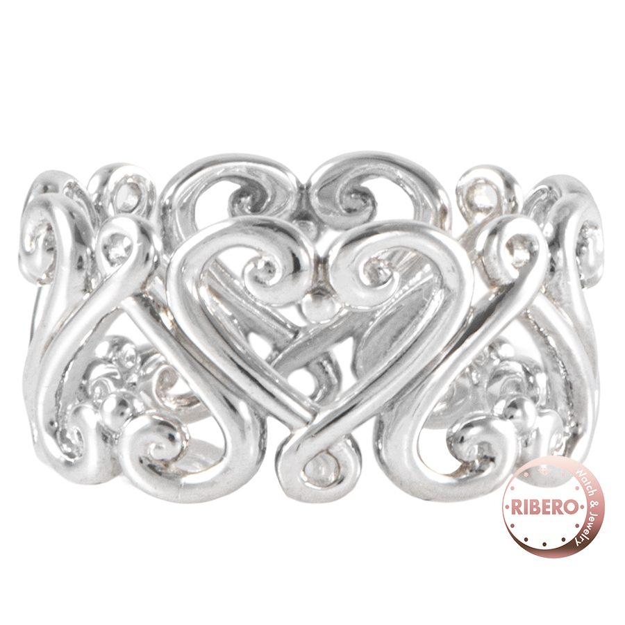 ティファニー ヴェネチア ゴルドーニ ハート バンド リング・指輪 12号