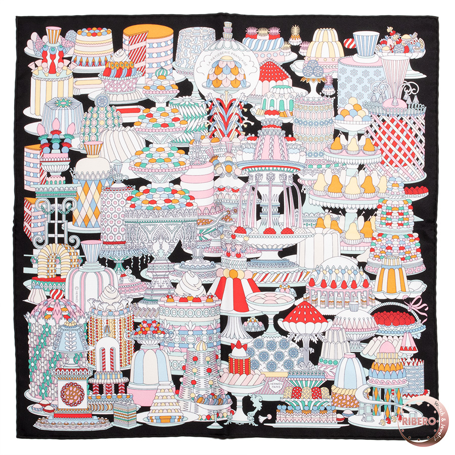 エルメス Gavroche 45 La Patisserie Francaise ガヴロッシュ 45 パティスリー フランセーズ スカーフ