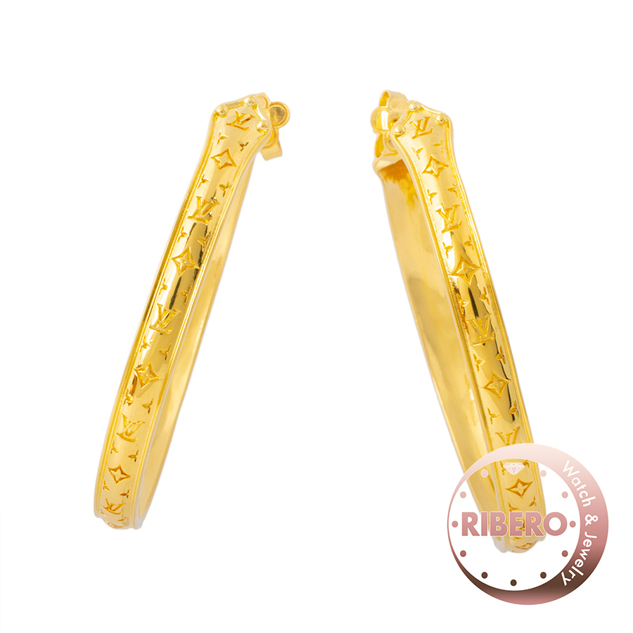 ルイ・ヴィトン ブックル ドレイユ フープ・ナノグラム スウィート ドリーム GM ピアス