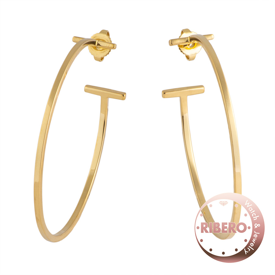 ティファニー ティファニーT ワイヤーフープ ピアス