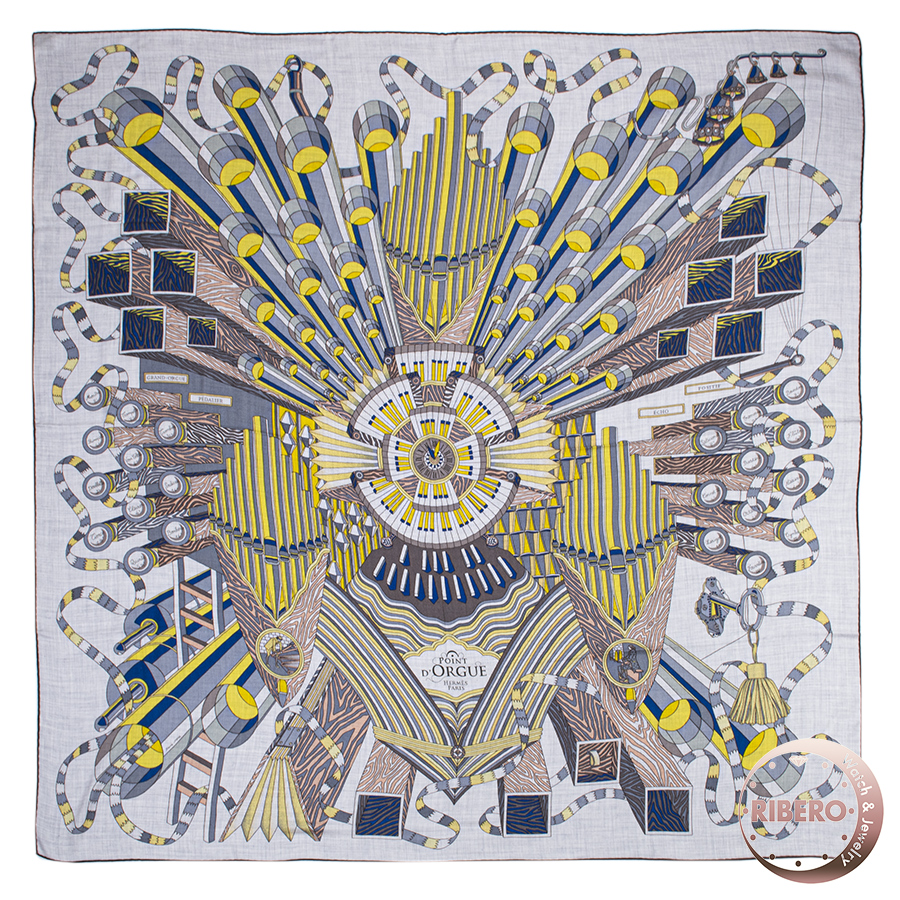 エルメス カレジェアン Point D'orgue フェルマータ スカーフ