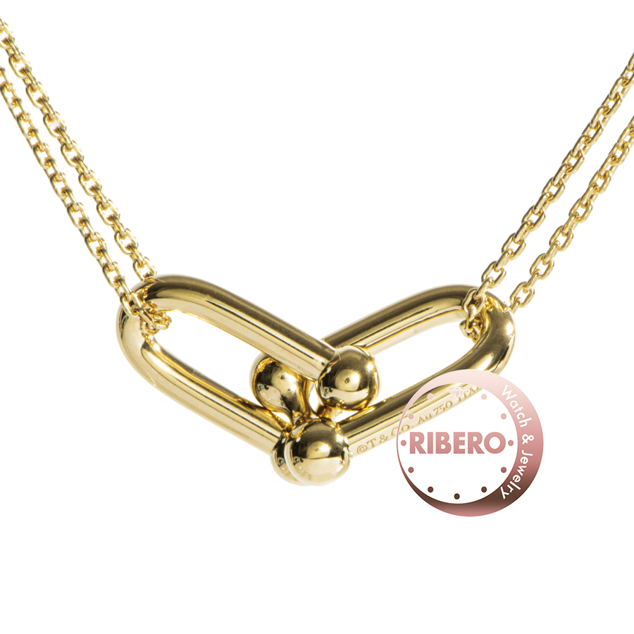 ティファニー ハードウェア ラージ ダブル リンク ペンダント