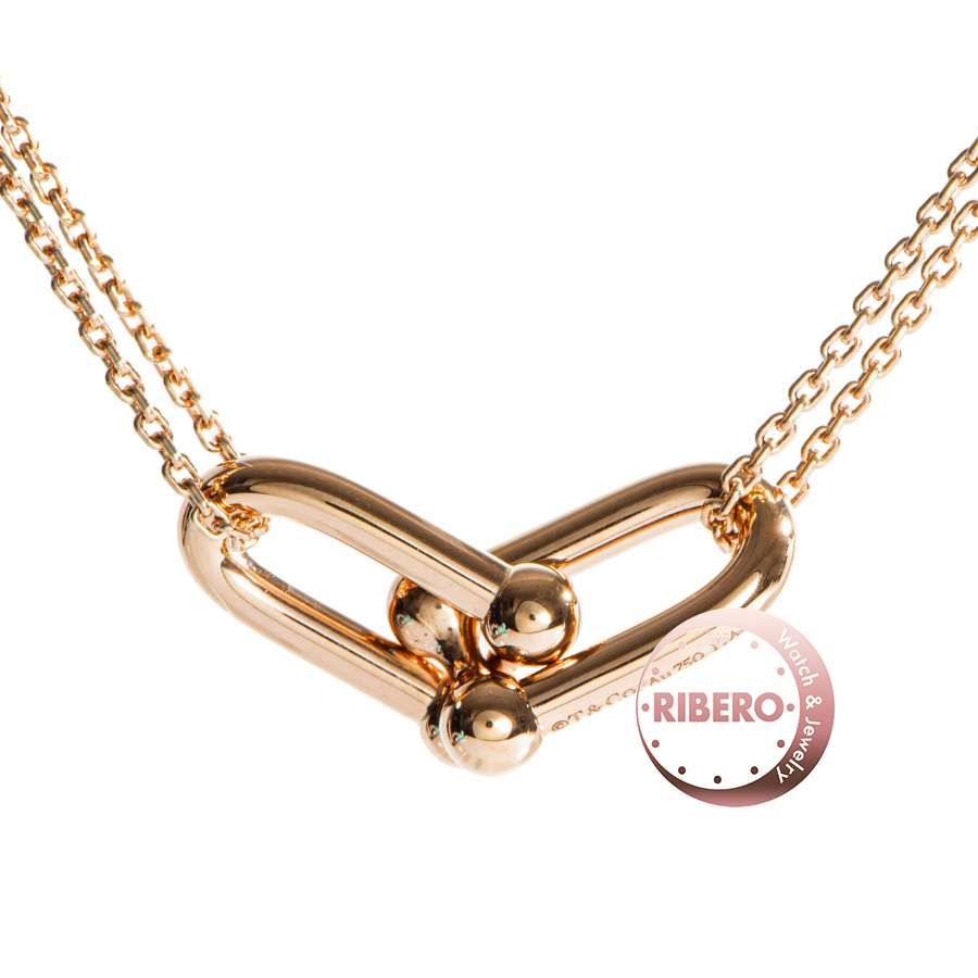 ティファニー ハードウェア ラージ ダブル リンク ペンダント