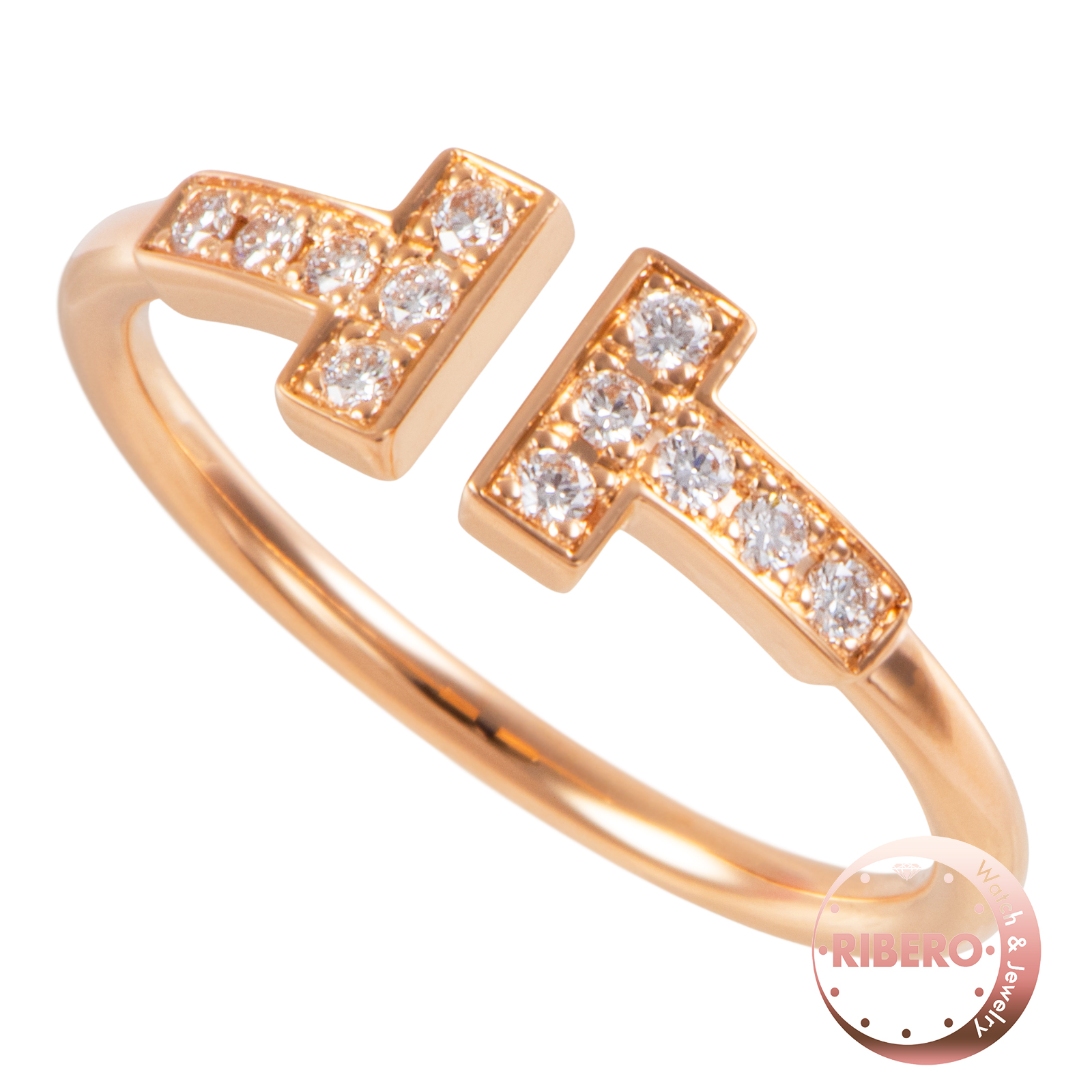 ティファニー ティファニーT ダイヤモンド ワイヤー リング 11号