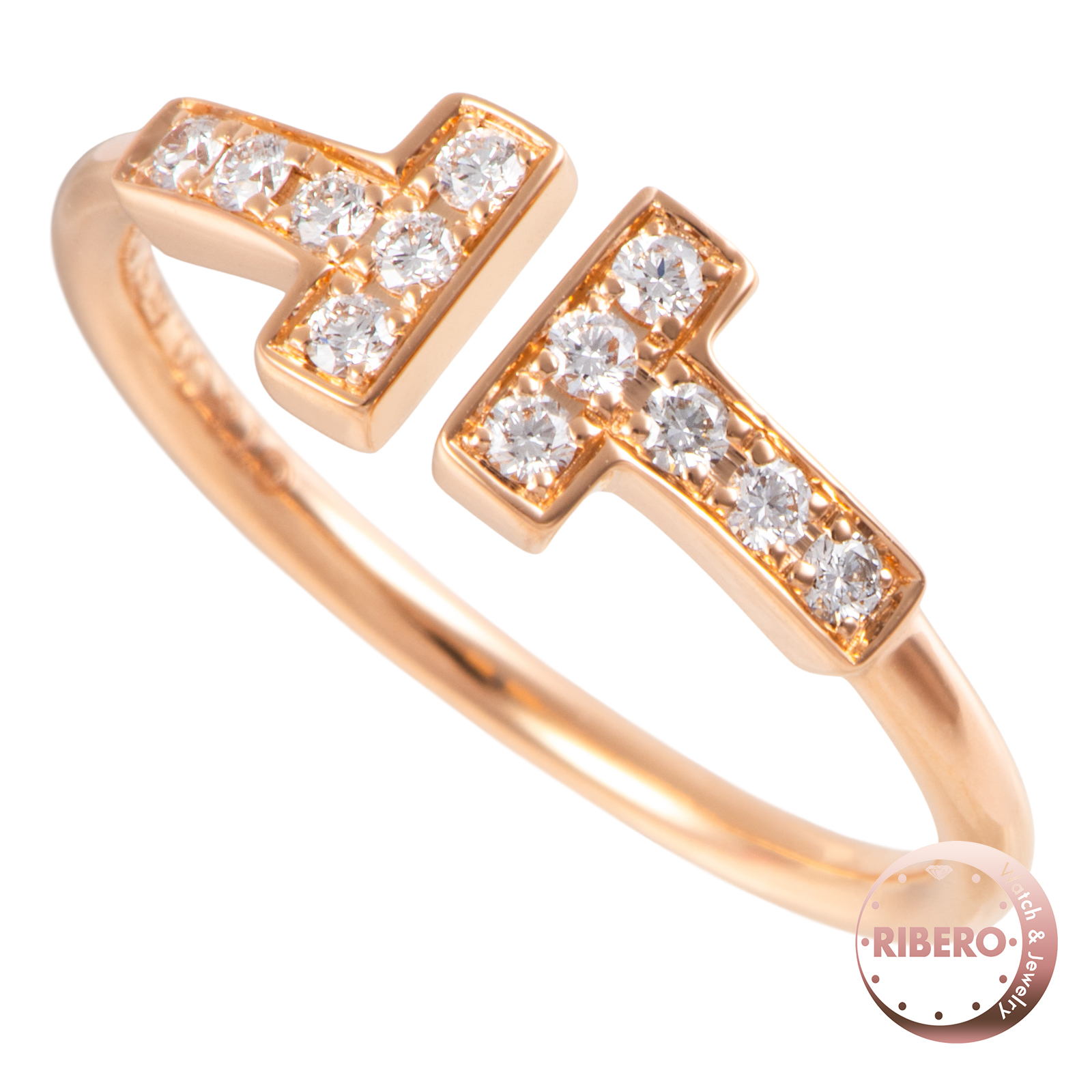 ティファニー ティファニーT ダイヤモンド ワイヤー リング 10号