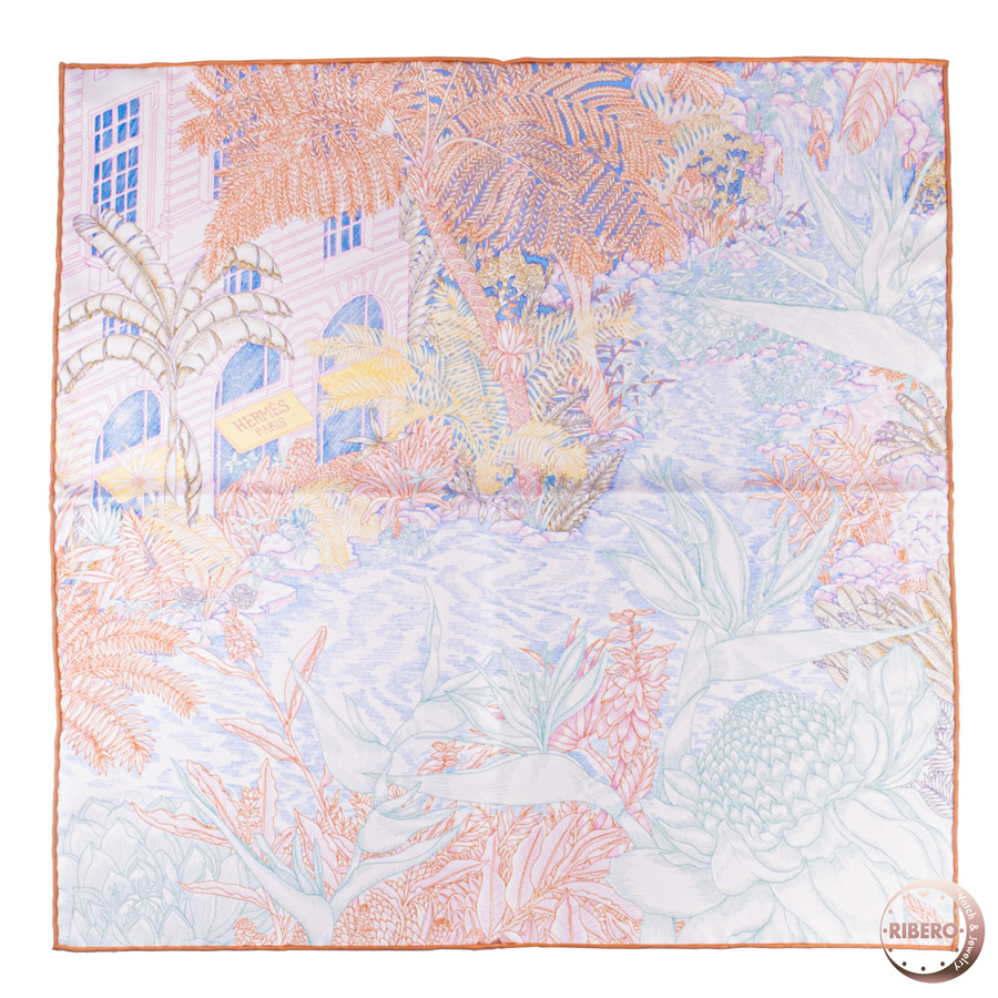 エルメス ガヴロッシュ Faubourg Tropical フォーブル トロピカル スカーフ
