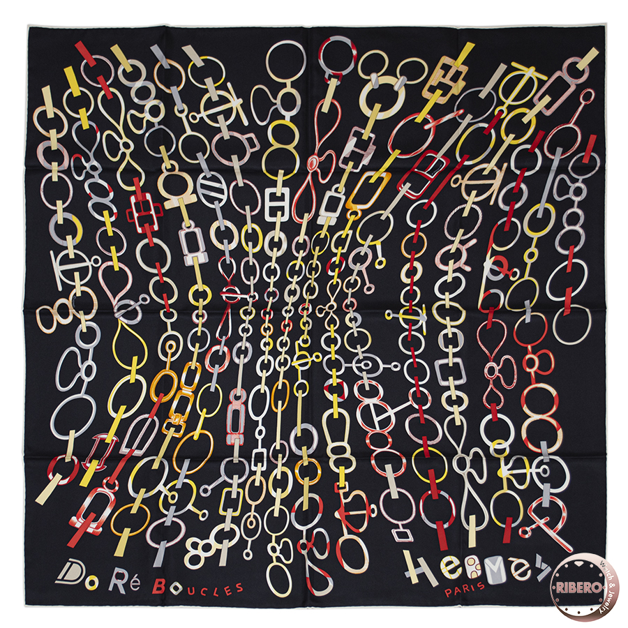 エルメス カレ90 Do Re Boucles ド・レ・ブックル スカーフ