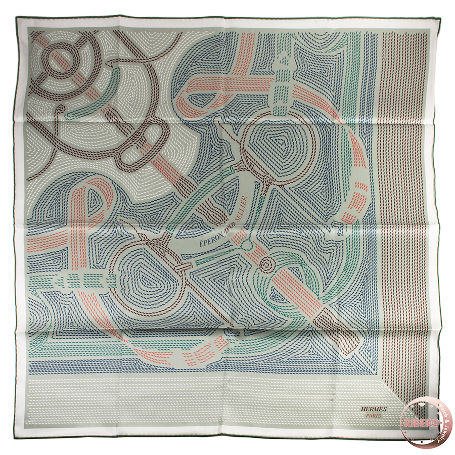 エルメス カレ70 Eperon d'Or Sellier エプロンドール・セリエ スカーフ