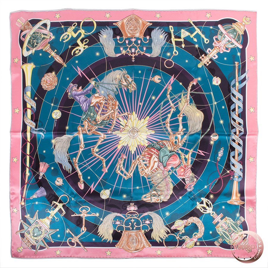 エルメス カレ70 Chorus Stellarum コーラル・ステラルム スカーフ