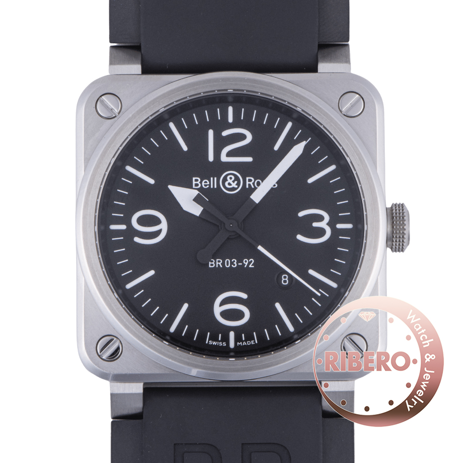 ベル＆ロス アヴィエーション BR03-92 STEEL BR0392-BLC-SR