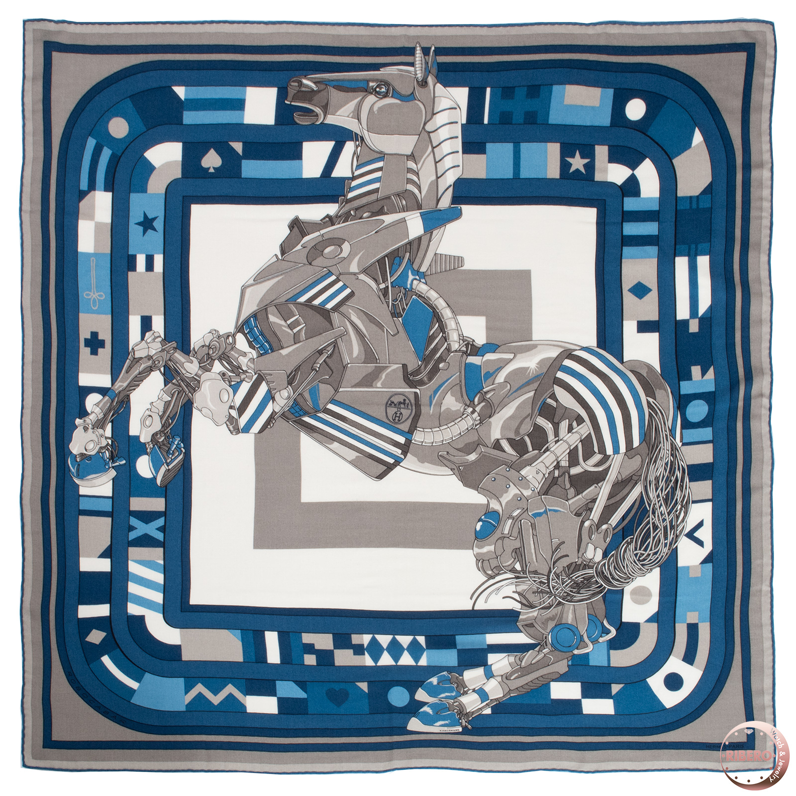 エルメス カレ100 Robocabar ロボカバール スカーフ