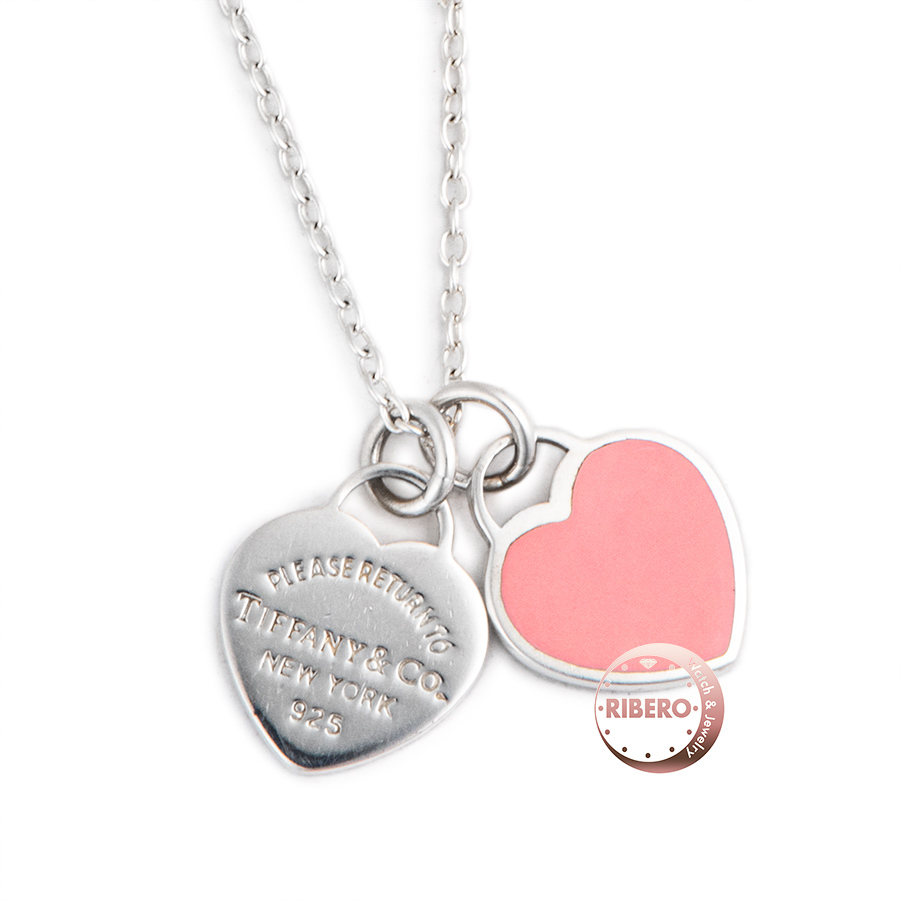 ティファニー リターン トゥ ティファニー ピンク ダブル ハート タグ ペンダント
