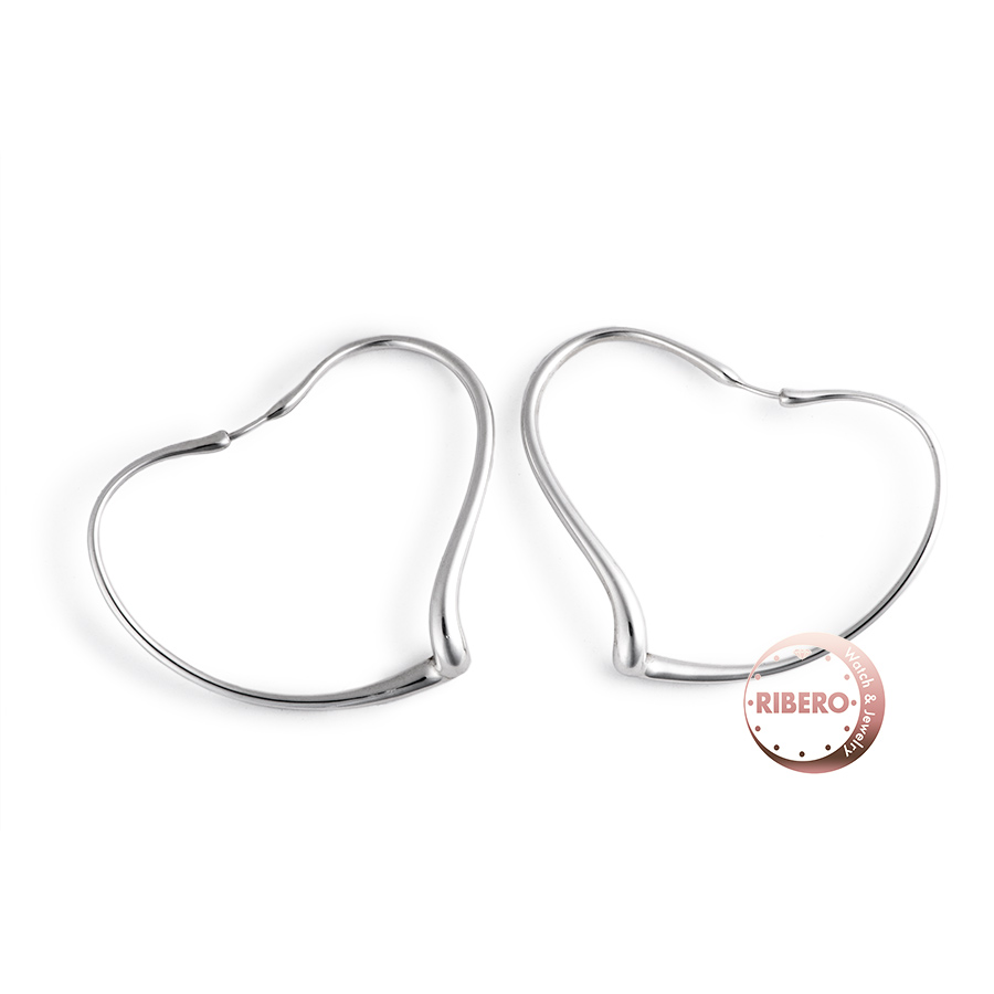 ティファニー オープンハート フープ ピアス