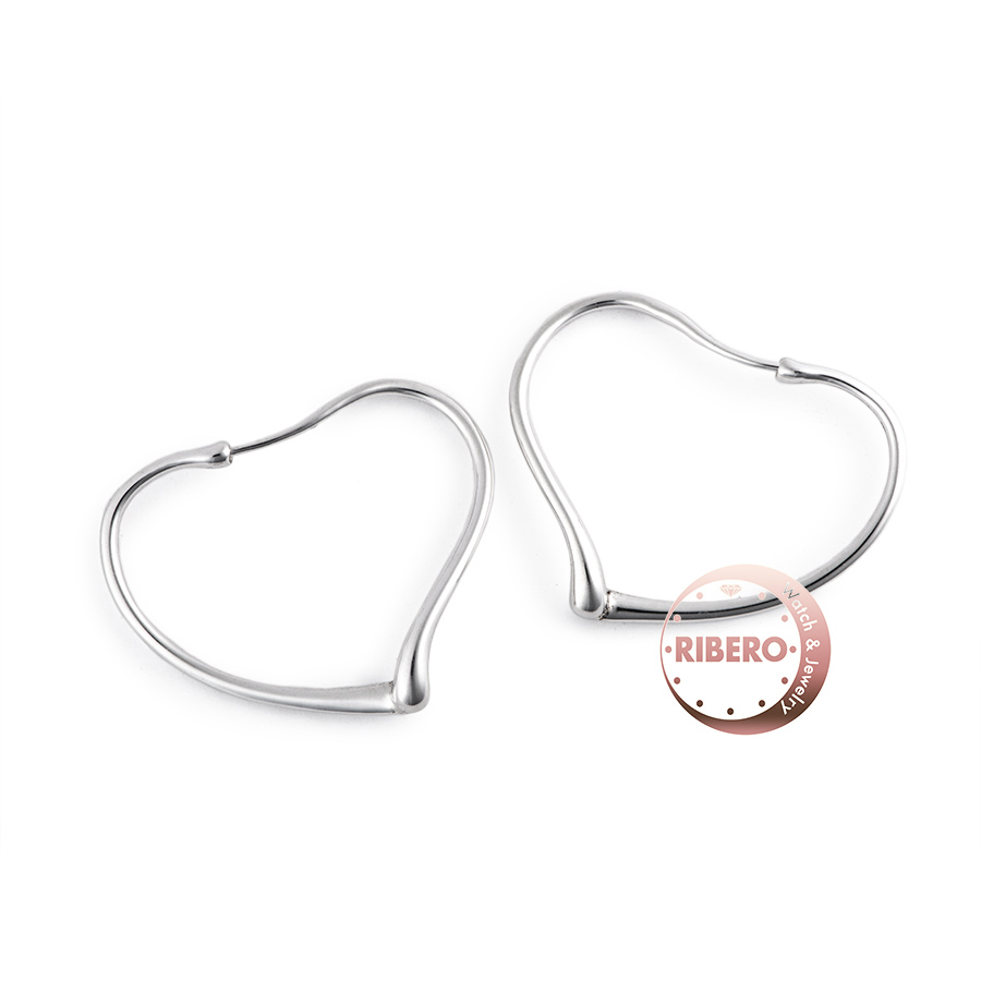 ティファニー オープンハート フープ ピアス