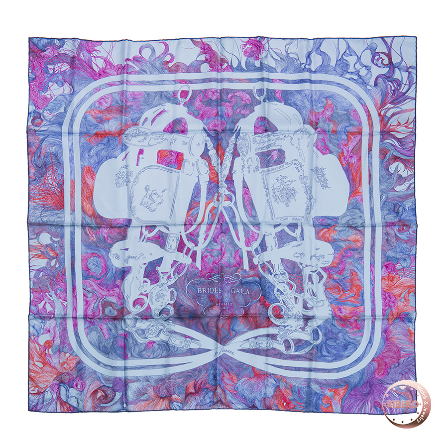 エルメス カレ90 BRIDES de GALA en FINESSE スカーフ