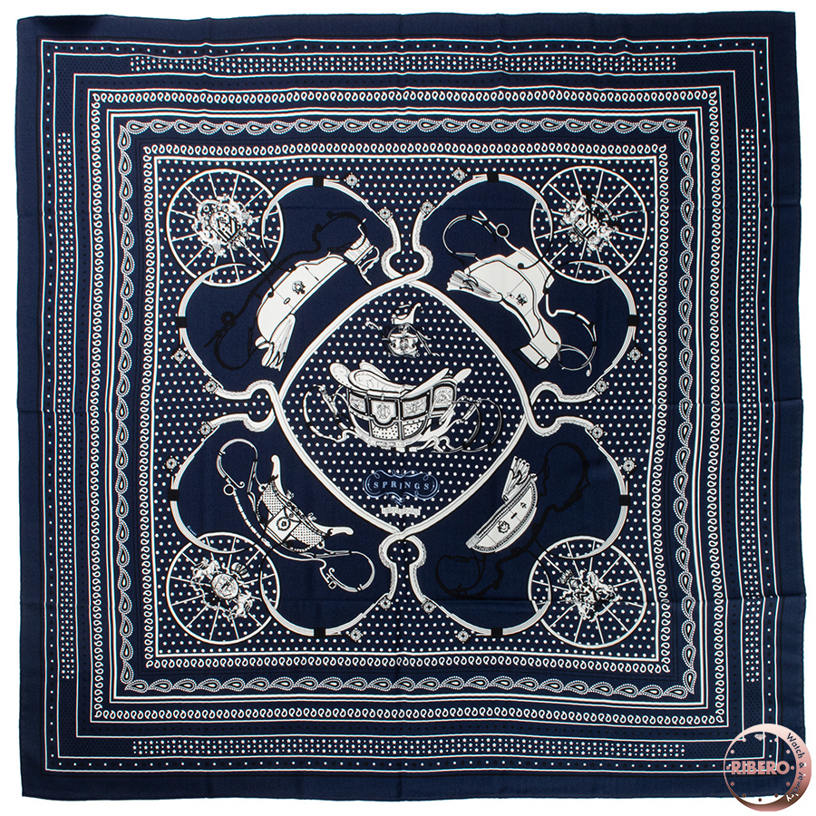 エルメス カレジェアン　Springs Bandana スプリングス バンダナ スカーフ