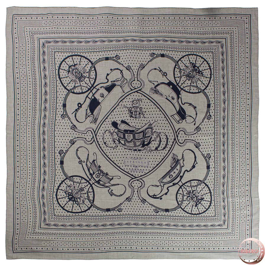 エルメス カレジェアン　Springs Bandana スプリングス バンダナ スカーフ