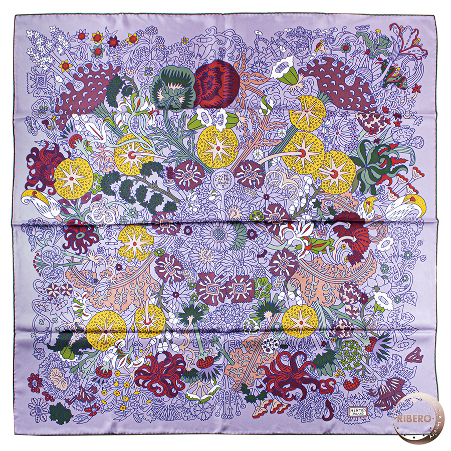 エルメス Cache Cache Fleuri(カシュ・カシュ・フルリ) スカーフ