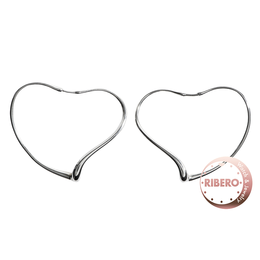 ティファニー オープンハート フープ ピアス